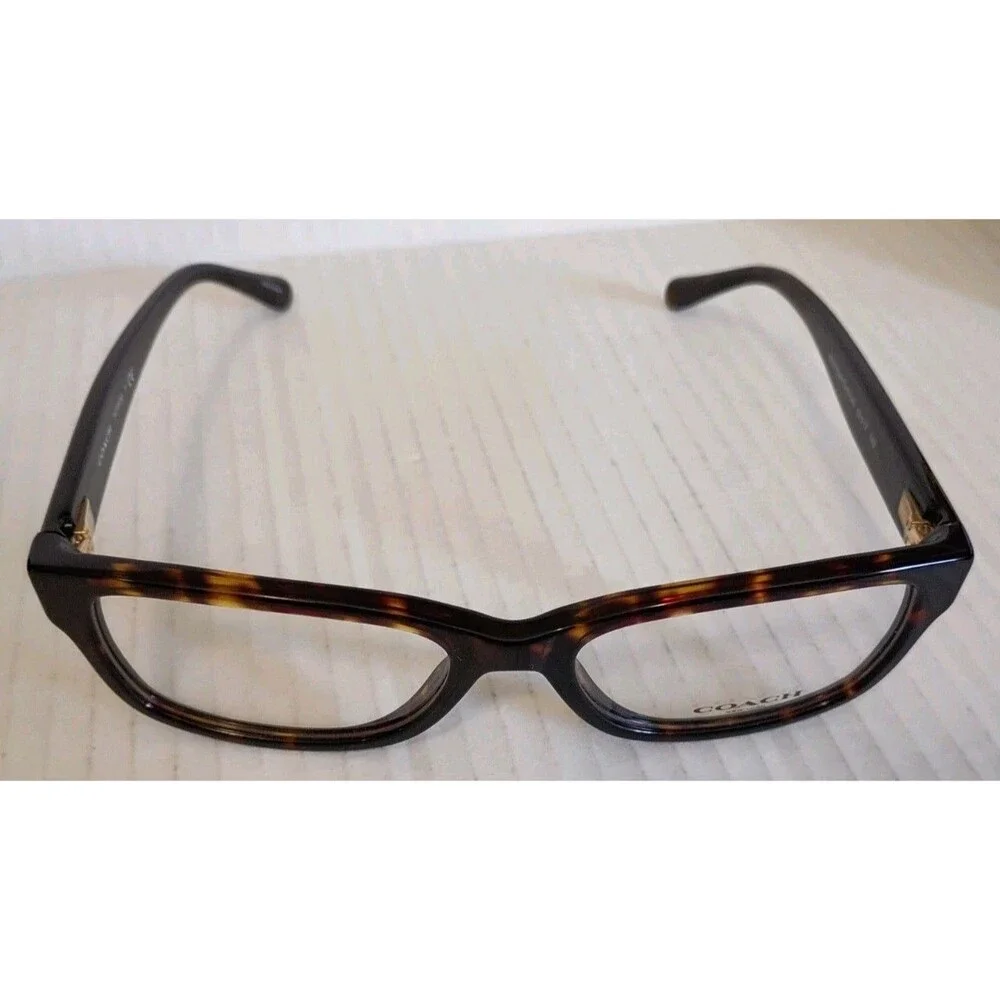 Coach Eyeglasses Optical Frame HC6133T 5120 Dark Tortoise Glitter & Case - NEW!
